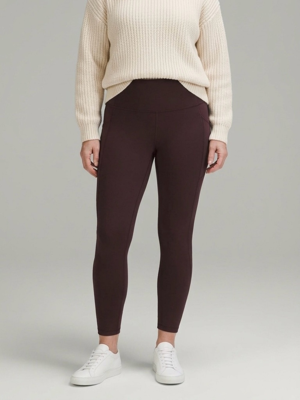 CRZ YOGA High-Waist Leggings in Dark Brown